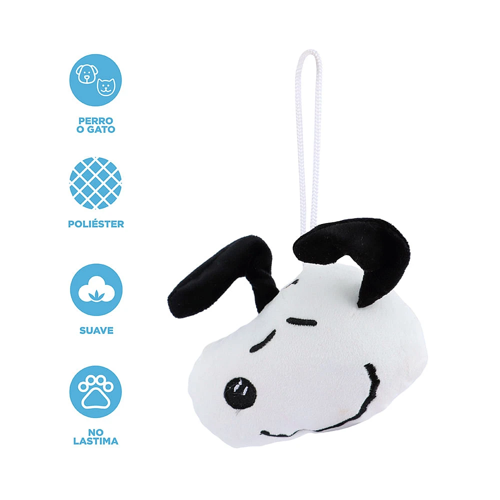 Peluche Para Mascotas Snoopy Textil Blanco