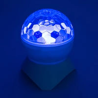 Bocina Inalámbrica Con Luces Led Tipo Esfera Sintética 11x14.5 cm