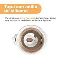 Termo Con Tapa Enroscable Acero Inoxidable Blanco 450 ml