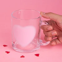 Taza Pink Romance Vidrio Transparente 330 ml