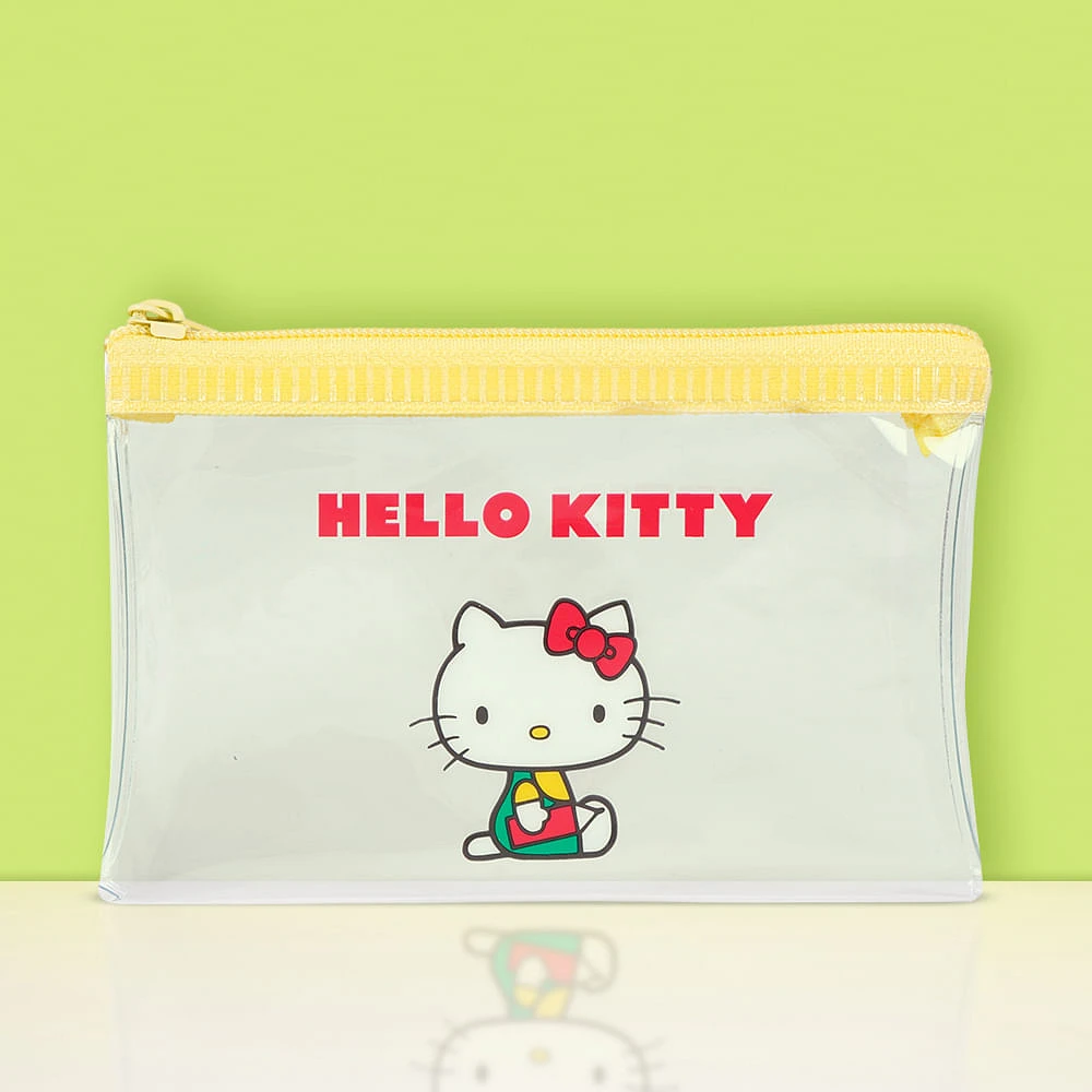 Lapicera Sanrio Hello Kitty Sintéticas Amarilla 12x7.5 Cm