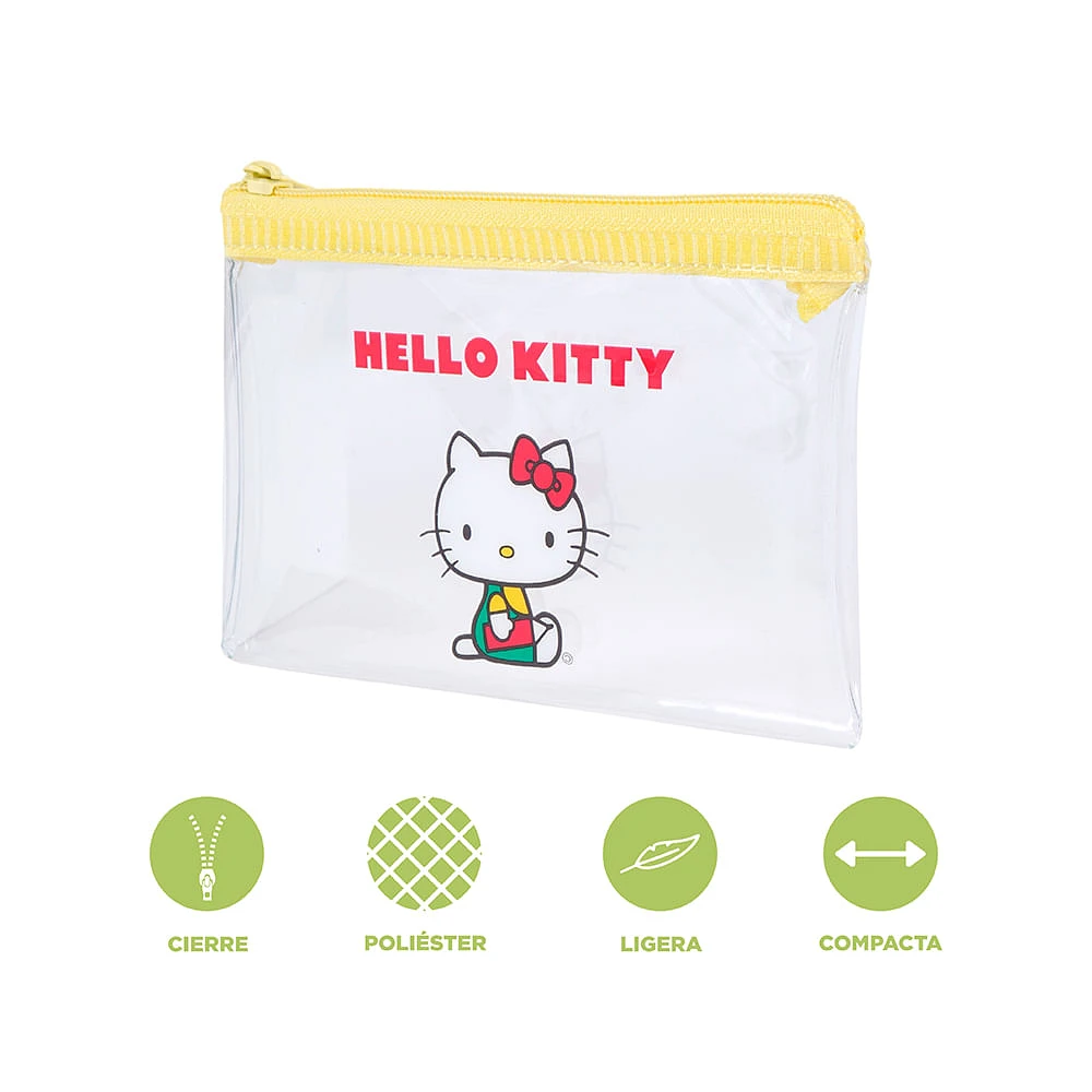 Lapicera Sanrio Hello Kitty Sintéticas Amarilla 12x7.5 Cm
