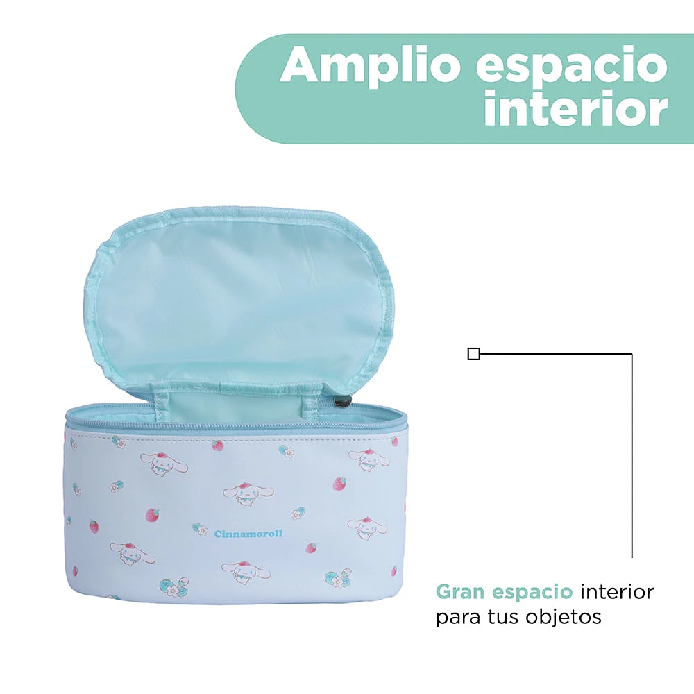 Neceser De Viaje Sanrio Cinnamoroll Sintético Azul 21x14x13 cm