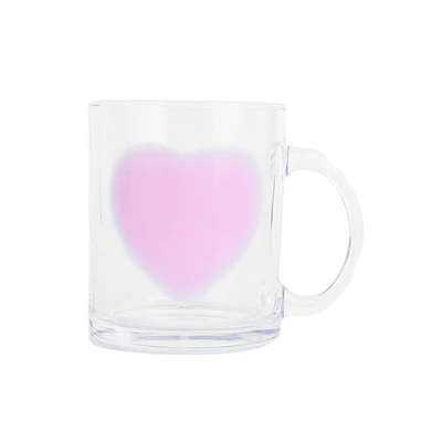 Taza Pink Romance Vidrio Transparente 330 ml