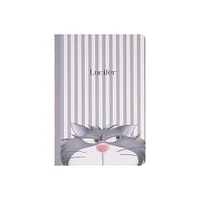 Libreta Disney Lucifer Gris 14.5x21 Cm 40 Hojas Rayas