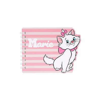 Libreta De Espiral Disney Marie Rosa 12.5x9.8 Cm 80 Hojas Rayas