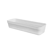 Cesta De Almacenamiento Plástico Blanco 8.5x25.5 Cm