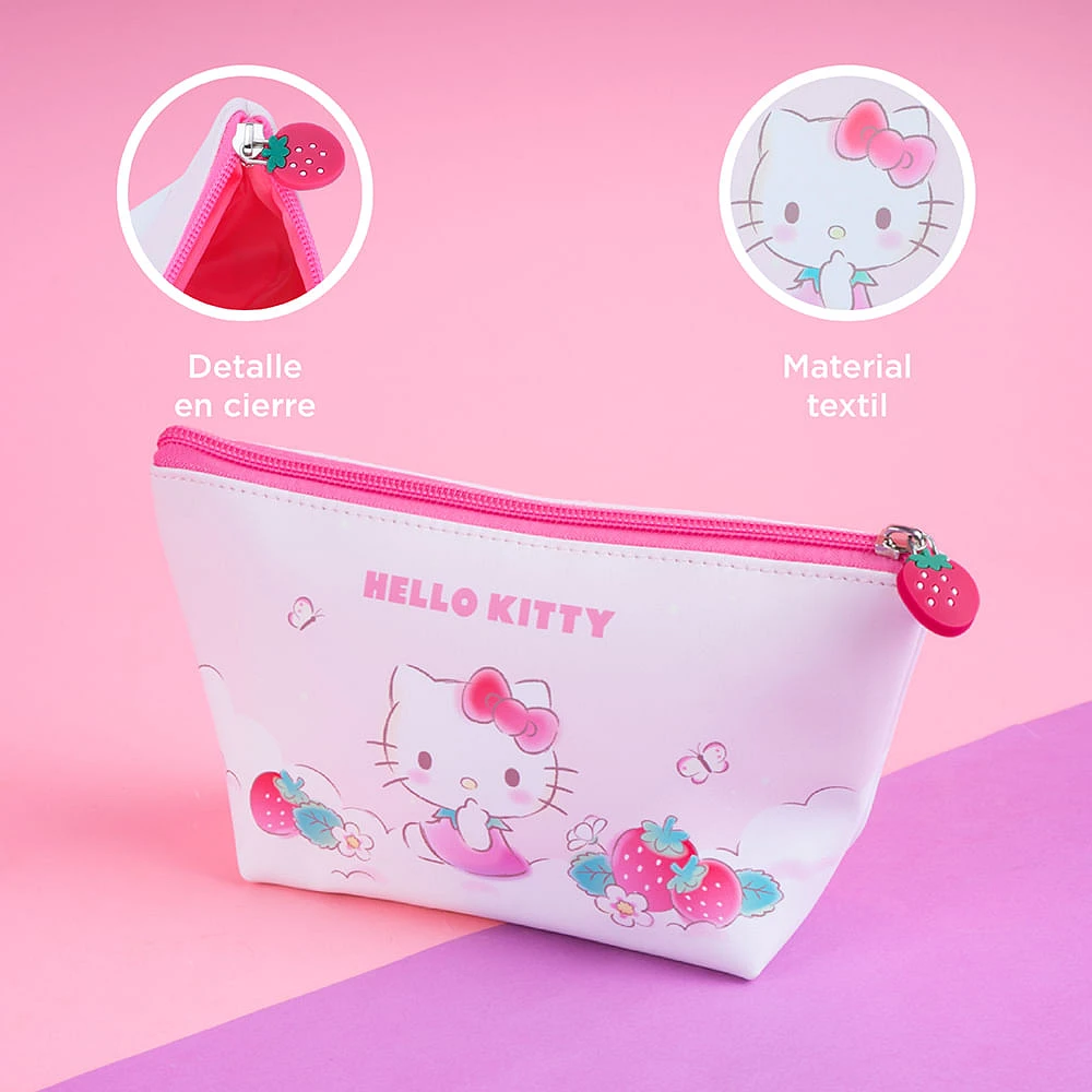 Cosmetiquera Sanrio Hello Kitty Sintética Rosa 22x12x7 Cm