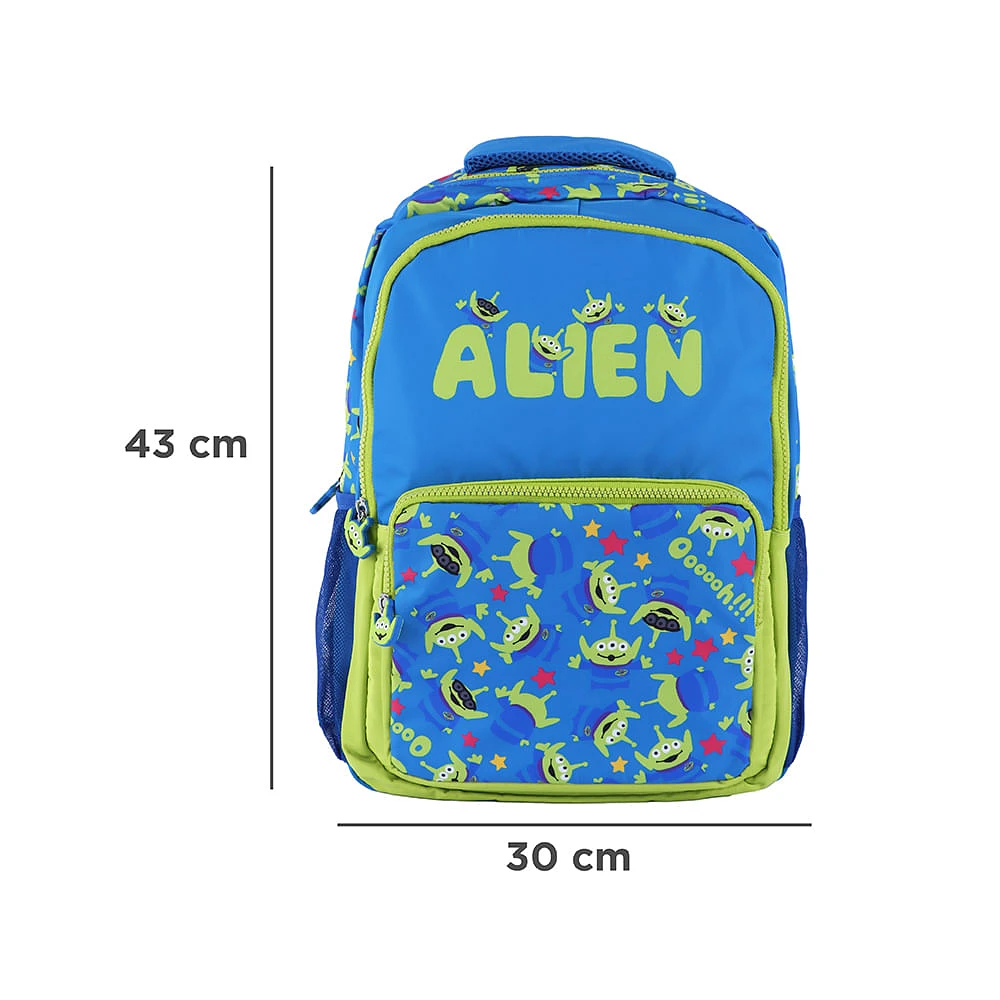 Mochila Casual Disney Alíen Toy Story 100 % Poliéster Azul 43x30x10 Cm