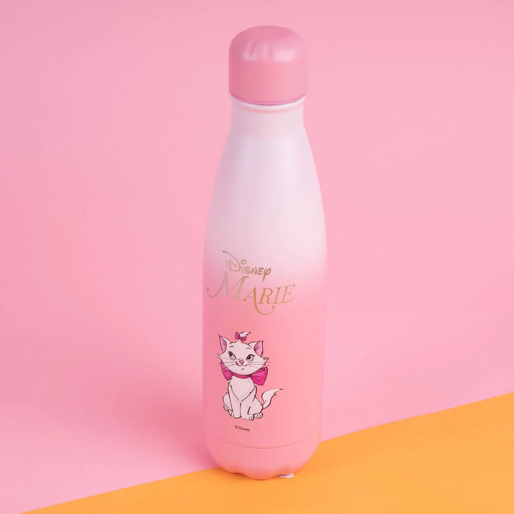 Termo Con Tapa Enroscable Disney Marie Acero Inoxidable Rosa 500 ml