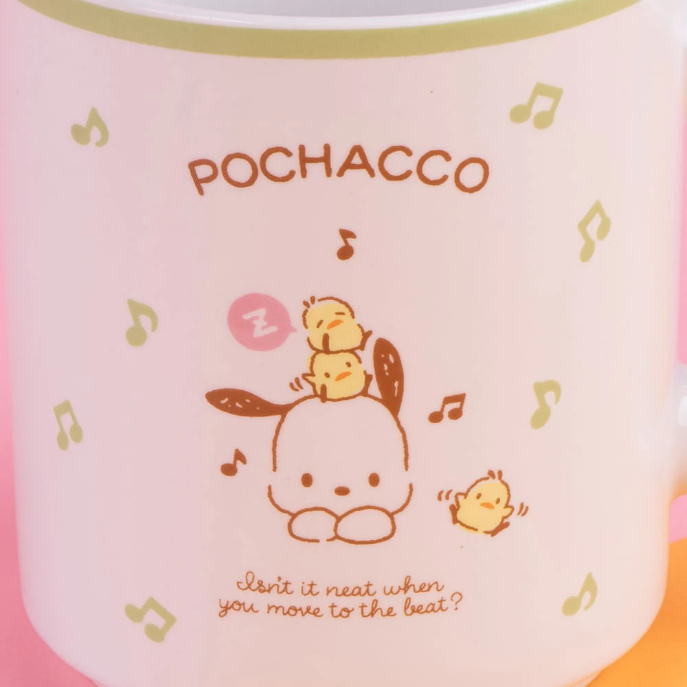 Taza Sanrio Pochacco Cerámica Blanca 390 ml