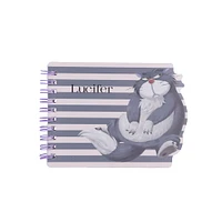 Libreta De Espiral Disney Lucifer Gris 12.5x9.4 Cm 80 Hojas Rayas