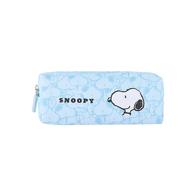 Cosmetiquera Snoopy Sintética Azul 18x5x7 Cm