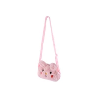 Bolso Crossbody Infantil Conejito Happy Spring Afelpado Rosa 15x10x4 cm