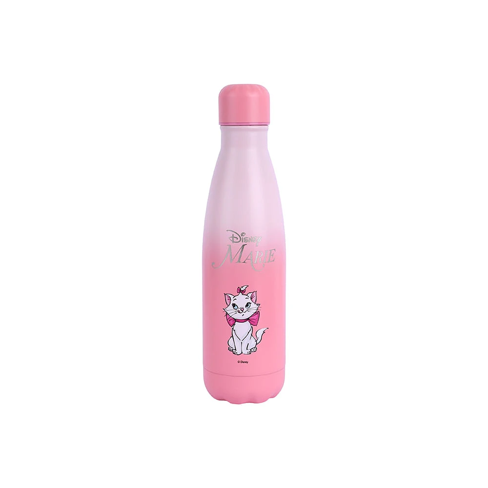 Termo Con Tapa Enroscable Disney Marie Acero Inoxidable Rosa 500 ml