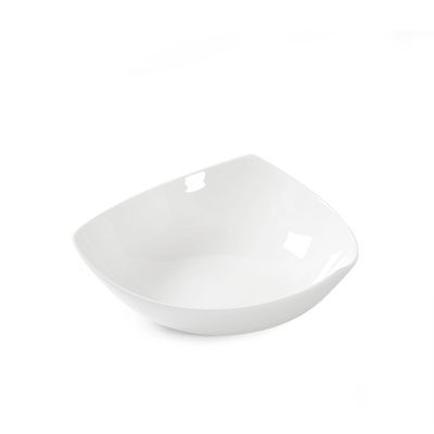 Plato de Sopa Cuadrado Extreme White de 20 cm