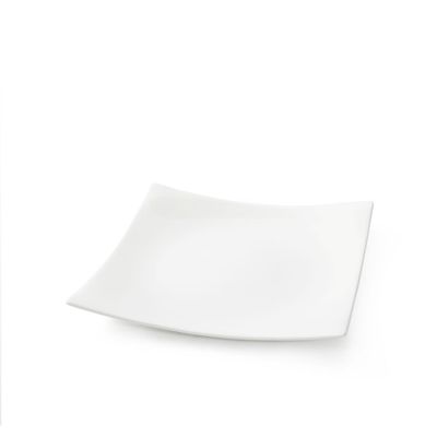 Plato para Postre Cuadrado Extreme White de 16 cm