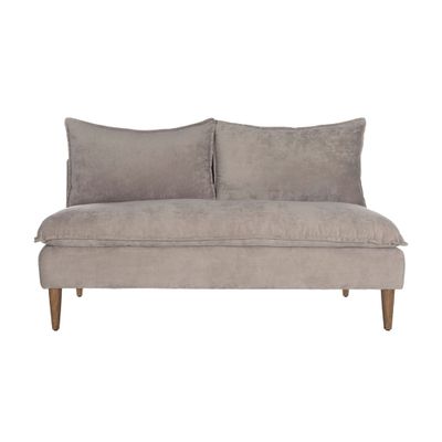 Love Seat Oddiy Hudson Plata Sin Brazo