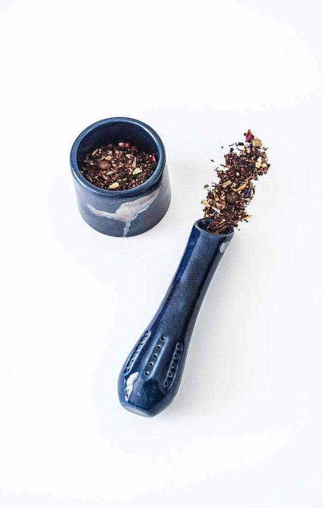 Infusor Azul para Hojas de Té