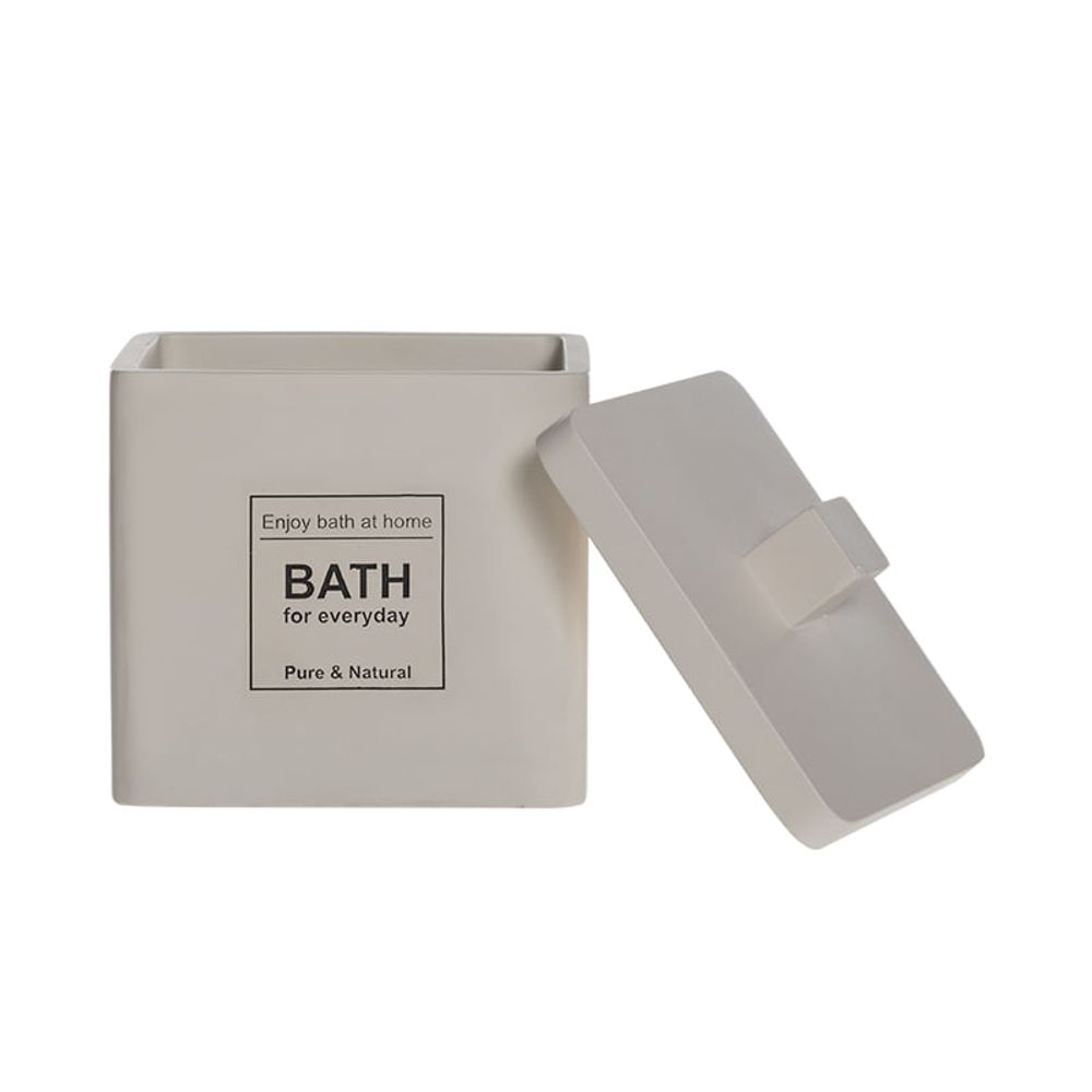 Porta Algodon Bath Blanco