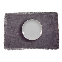 Mantel Individual Orilla Deshilada Gris