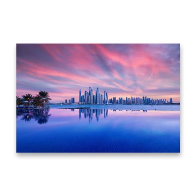 Cuadro Dubai Marina Sunset