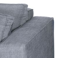 Love Seat Antares Gris Aluminio