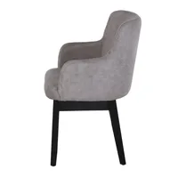 Silla Lecco Silver Negro