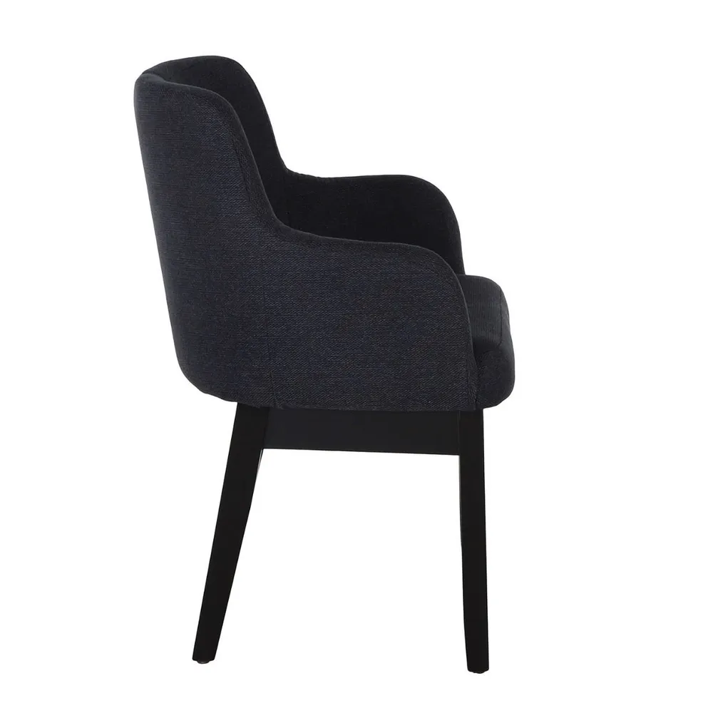 Silla Lecco Charcoal Negro