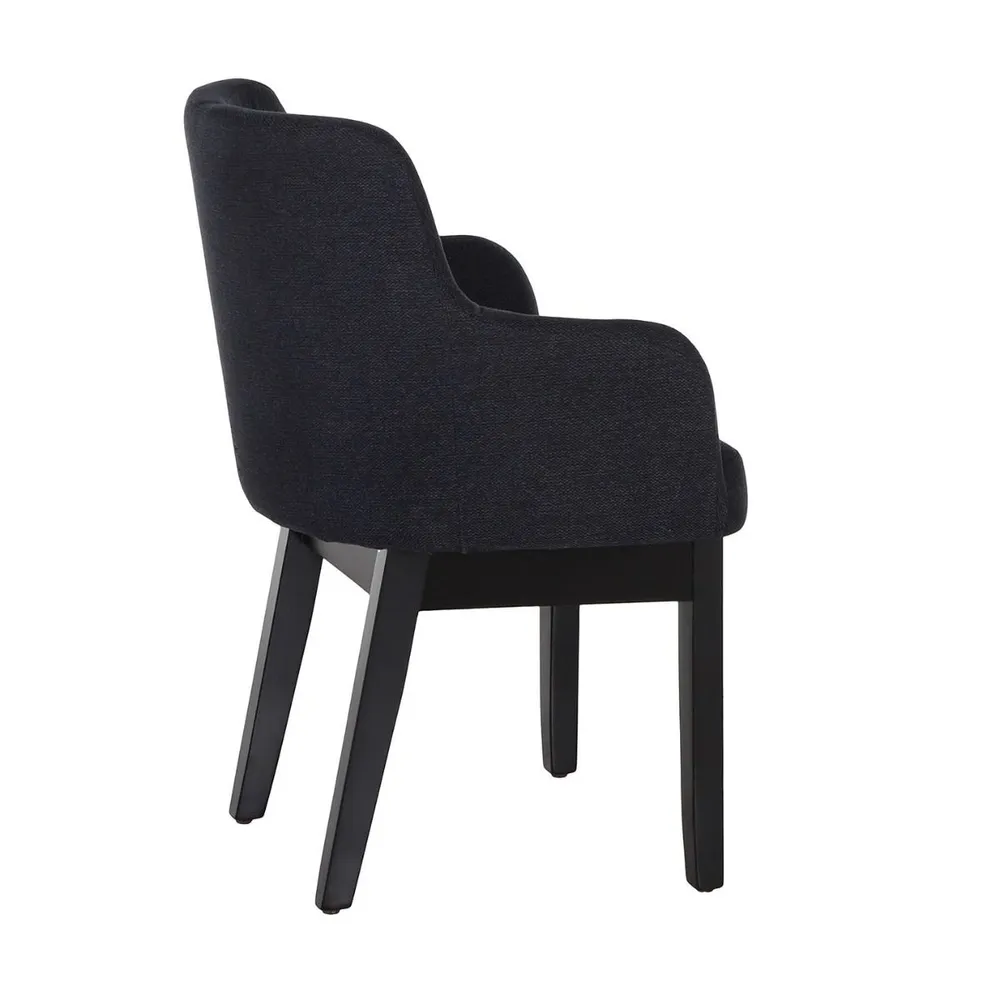 Silla Lecco Charcoal Negro