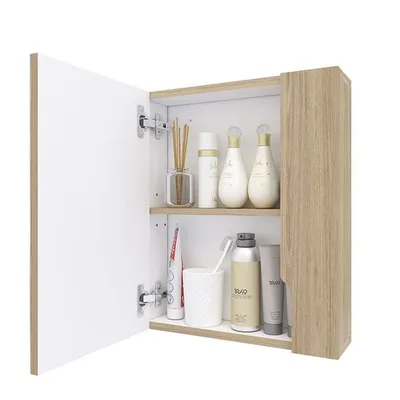 Mueble De Baño Con Espejo
 Lucia Madera Café