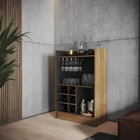 Mueble Bar Mikasa Madera Café