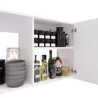 Mueble Superior De Cocina Den Madera Blanco