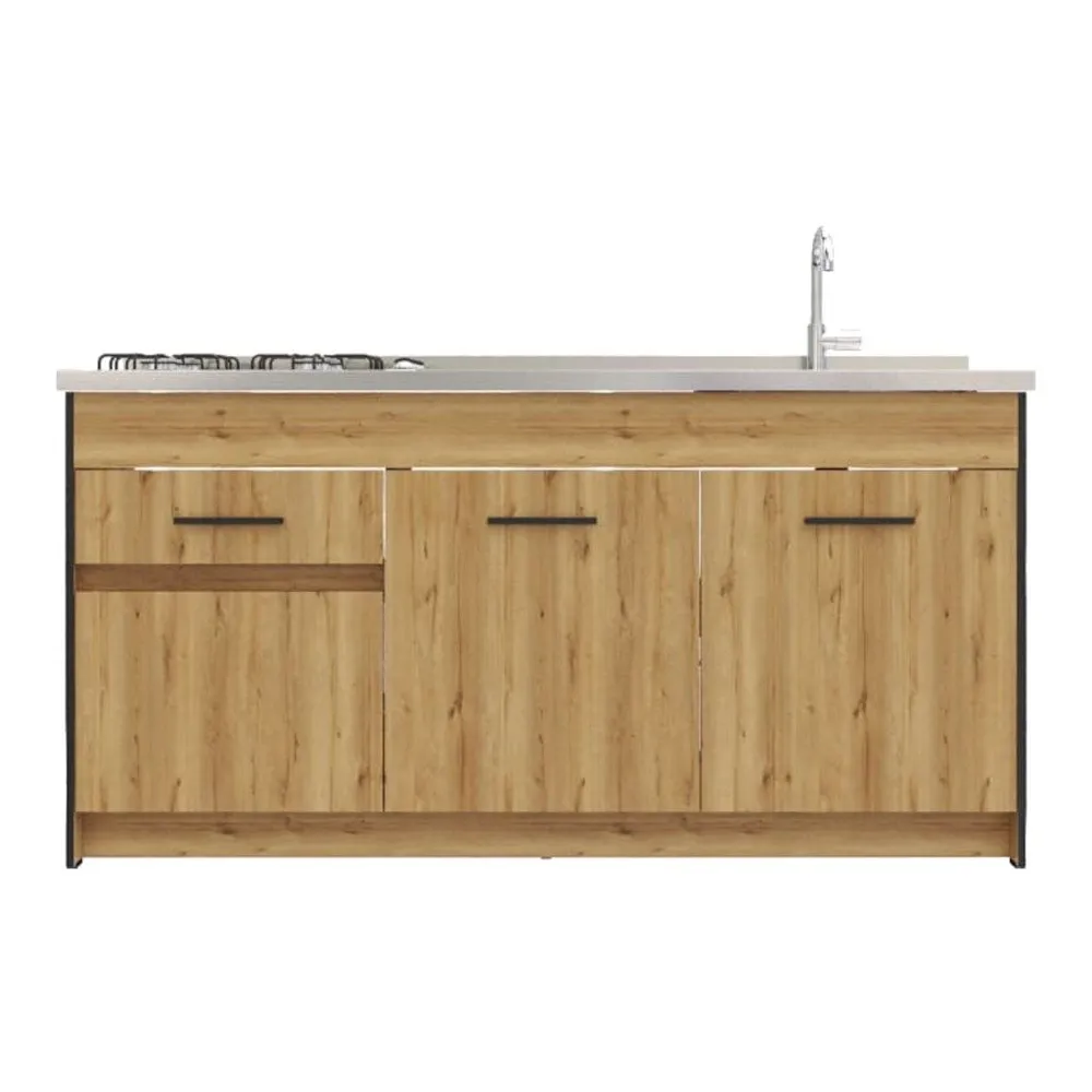 Mueble Inferior De Cocina
 Log Madera Café