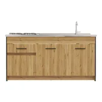 Mueble Inferior De Cocina
 Log Madera Café