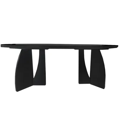 Mesa Comedor Ovalada 220 Cm Ilok Negro