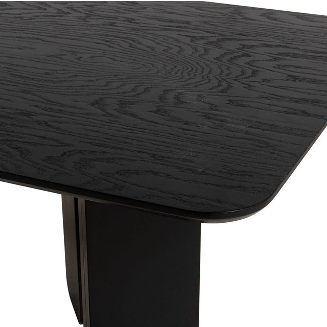 Mesa Comedor Rectangular 180 cm Marit Nogal con Negro La tienda online mas  grande de muebles