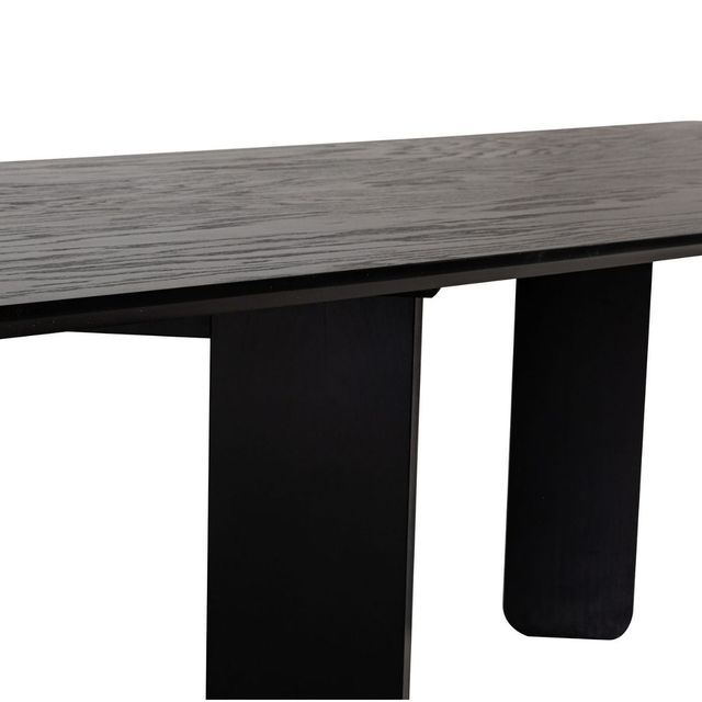 Mesa Comedor Rectangular 180 cm Marit Nogal con Negro La tienda online mas  grande de muebles