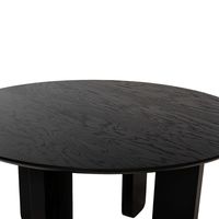 Mesa Comedor Redonda 140 cm Osaka By Alan Soria Negro