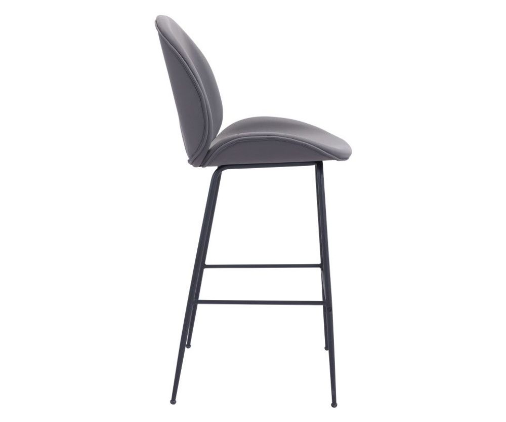 Silla Bar Miles Tela Gris