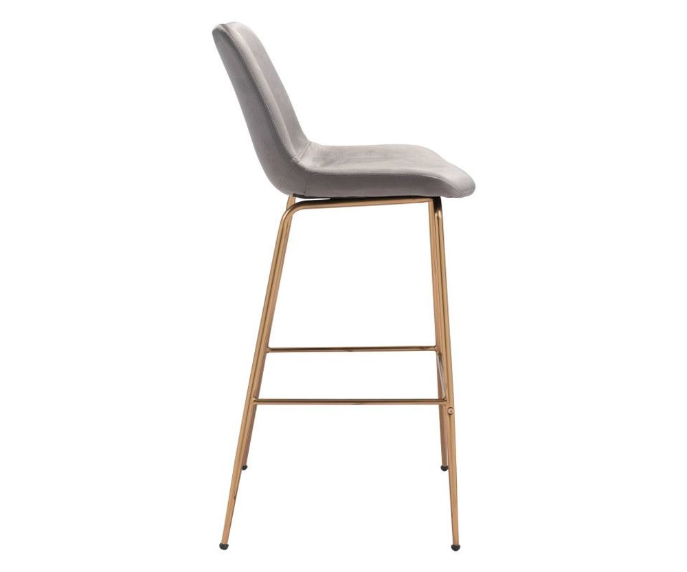 Silla Bar Tony Tela Gris