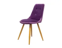 Silla Louis Tela Morado