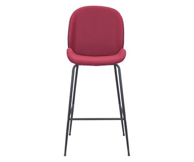 Silla Bar Miles Tela Rojo