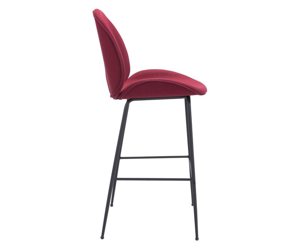 Silla Bar Miles Tela Rojo