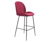 Silla Bar Miles Tela Rojo