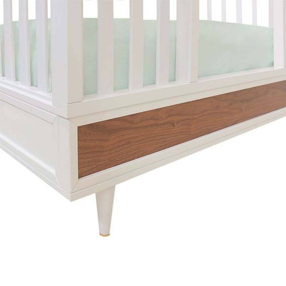 Cuna Convertible 4 en 1 Star Blanco - Walnut