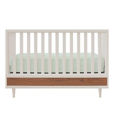 Cuna Convertible 4 en 1 Star Blanco - Walnut