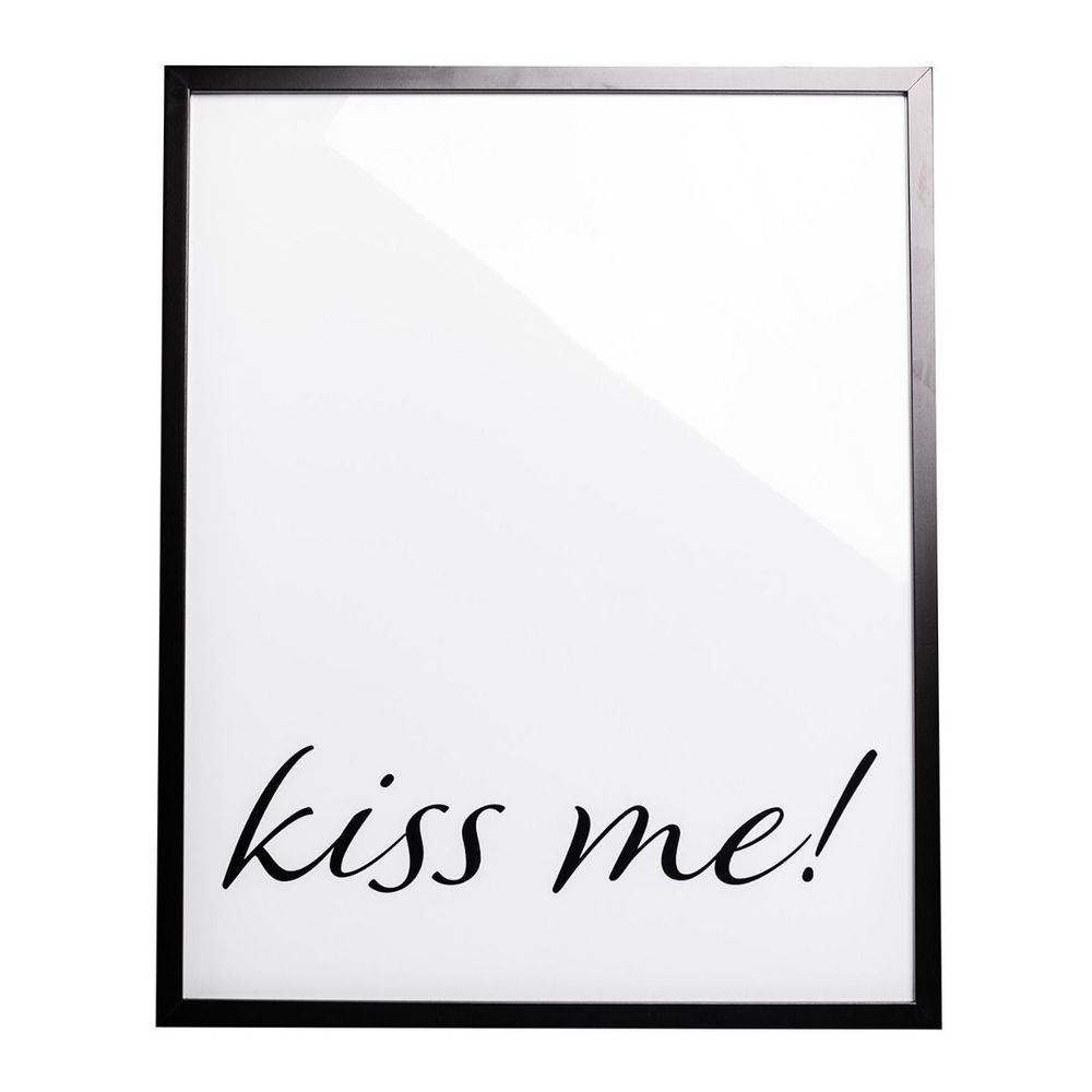 Cuadro Decorativo Kiss Negro