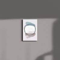 Cuadro Decorativo Moderno Circulo Blanco 90x60 cm