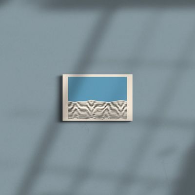 Cuadro Decorativo Moderno Mar Azul 60x40 cm